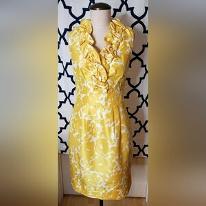 Yellow Ruffle Dress From The Limited